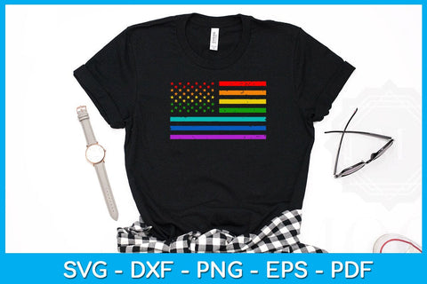 Vintage Pride Flag Pride Month SVG PNG PDF Cut File SVG Creativedesigntee 