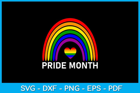 Vintage Rainbow Pride Month SVG PNG PDF Cut File SVG Creativedesigntee 