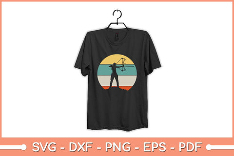 Vintage Retro Bow Hunting Archery Svg Cutting File SVG Helal 