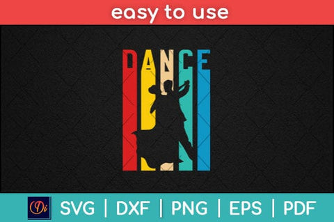 Vintage Retro Dancer Svg Design SVG artprintfile 