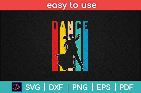 Vintage Retro Dancer Svg Design SVG artprintfile 