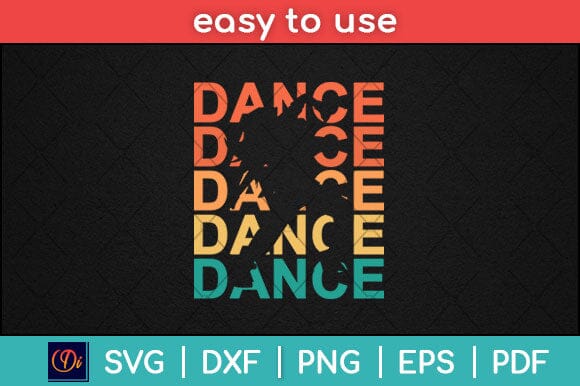 Vintage Retro Dancing Svg Design SVG artprintfile 