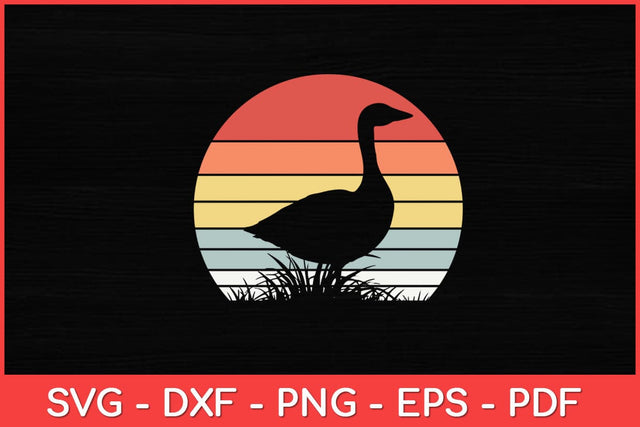 Vintage Retro Goose Svg Design SVG artprintfile 