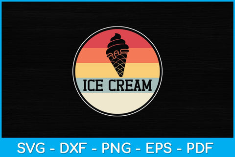 Vintage Retro Ice Cream Summer Svg Design SVG artprintfile 