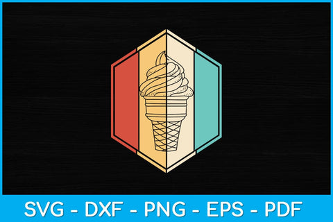 Vintage Retro Ice Cream Summer Vacation Svg Design SVG artprintfile 