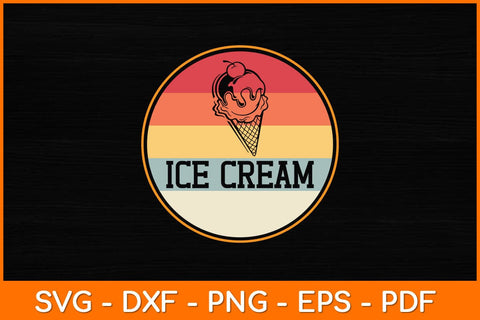 Vintage Retro Ice Cream Svg Design SVG artprintfile 