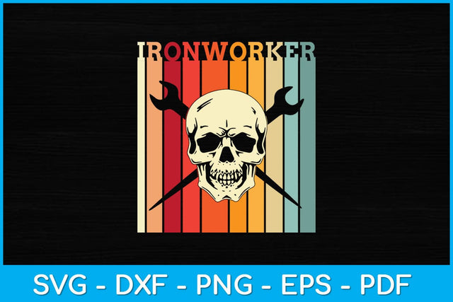 Vintage Retro Ironworker Svg Design SVG artprintfile 