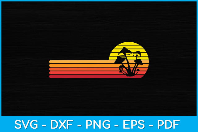 Vintage Retro Morels Mushroom Svg Design SVG artprintfile 