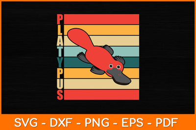 Vintage Retro Platypus Svg Design SVG artprintfile 