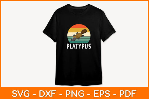 Vintage Retro Platypus Svg Design SVG artprintfile 