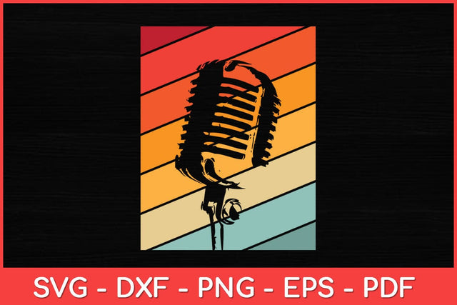 Vintage Retro Podcasting Svg Design SVG artprintfile 