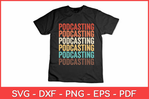 Vintage Retro Podcasting Svg Design SVG artprintfile 