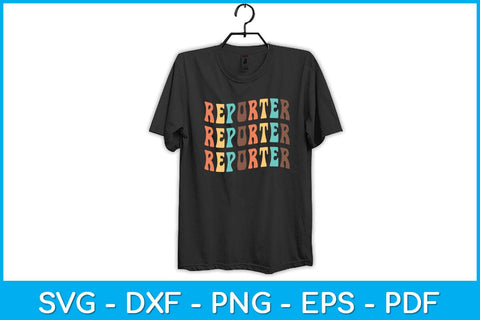 Vintage Retro Reporter Svg Design SVG artprintfile 