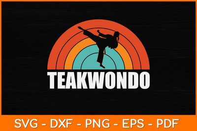 Vintage Retro Taekwondo Svg Design SVG artprintfile 