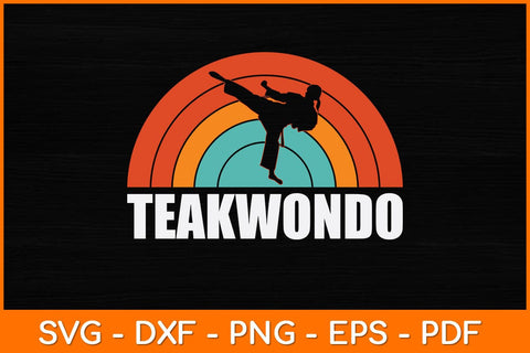 Vintage Retro Taekwondo Svg Design SVG artprintfile 