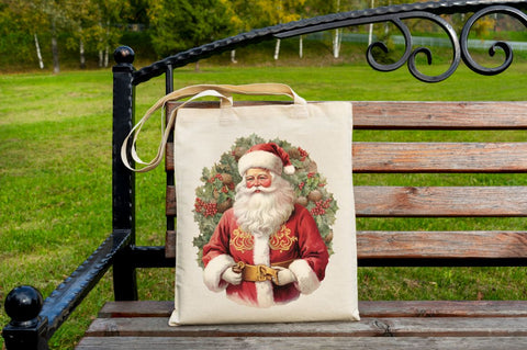 vintage santa Christmas Bundle Sublimation Regulrcrative 