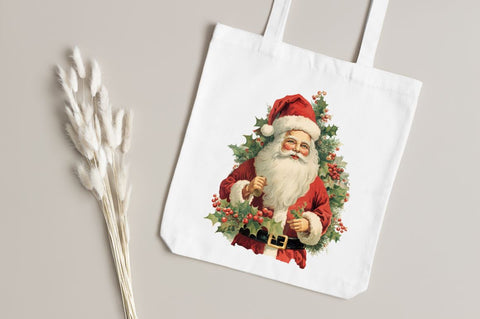 vintage santa Christmas Bundle Sublimation Regulrcrative 