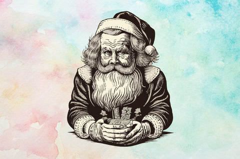 Vintage Santa Sublimation Bundle Sublimation designartist 