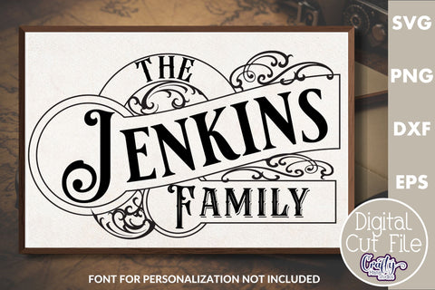 Vintage Sign Bundle | Family Sign Svg | Round Door Signs SVG Crafty Mama Studios 