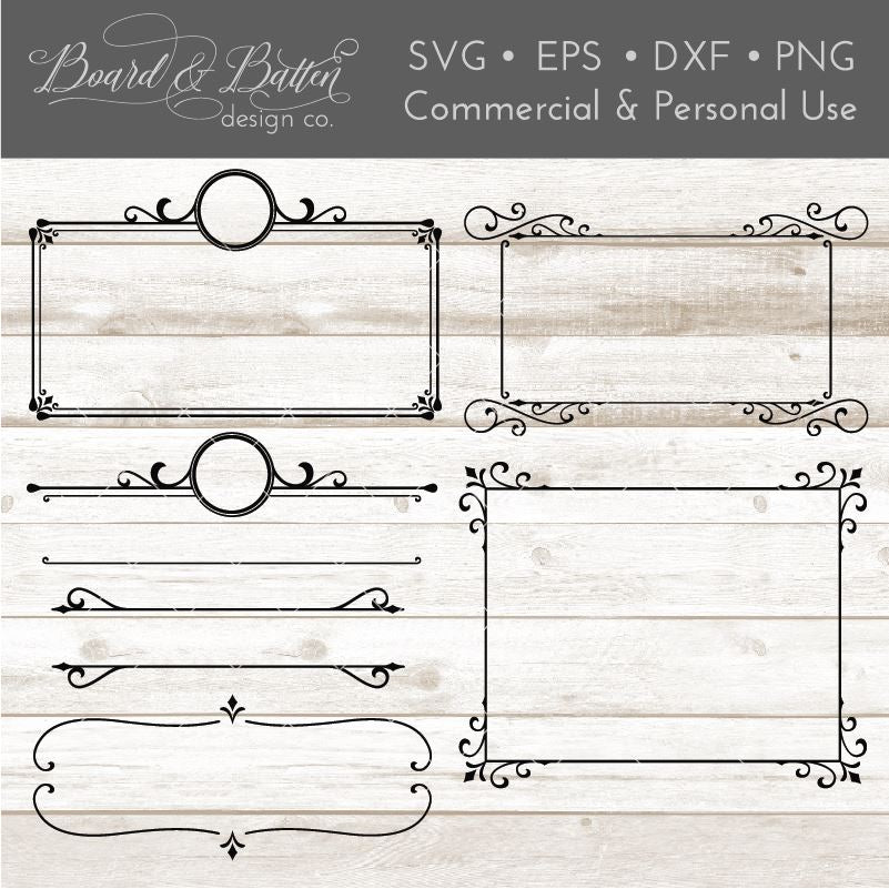 Vintage Sign Frames SVG Set No.2 - So Fontsy