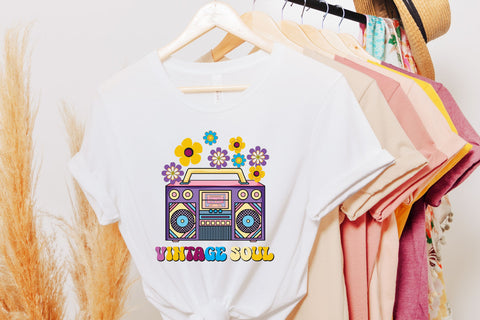 Vintage Soul Flower Retro Cassette PNG Sublimation Rupkotha 