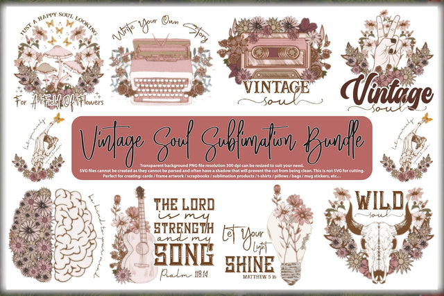 Vintage Soul Sublimation Bundle Sublimation Jagonath Roy 