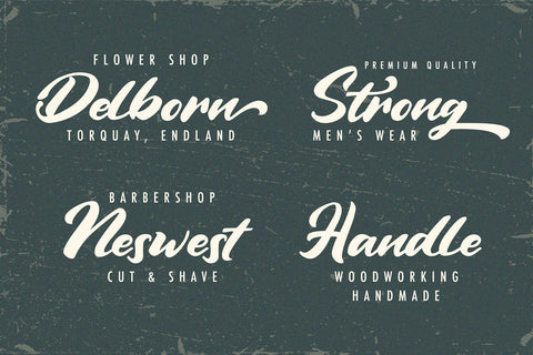 Vintage Style - Bold Script Font Font StringLabs 