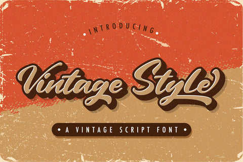 Vintage Style - Bold Script Font Font StringLabs 