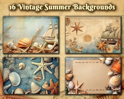 Vintage Summer Background, Old Paper, JPG Sublimation nikola 