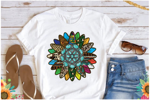 Vintage Sunflower Sublimation Sublimation Jagonath Roy 