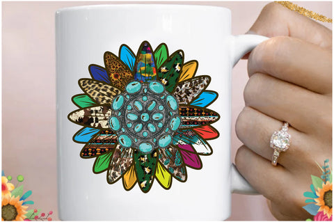 Vintage Sunflower Sublimation Sublimation Jagonath Roy 