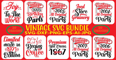 Vintage SVG Bundle SVG Syaman 