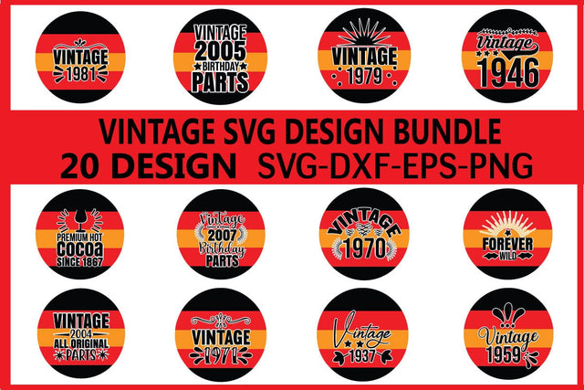 Vintage SVG design bundle SVG designer krishna 