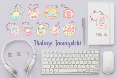 Vintage Tamagotchi Sublimation Rin Green 