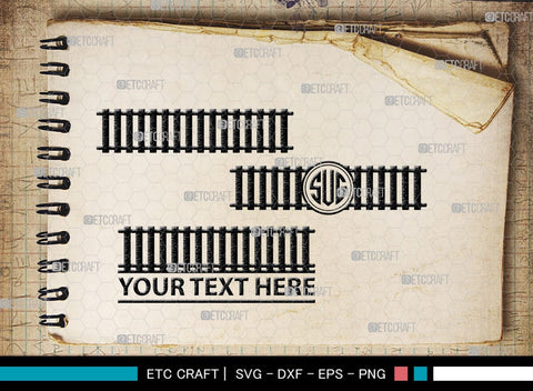 Vintage Train Monogram, Vintage Train Silhouette, Vintage Train SVG, Retro Train Svg, Rail Tracks Svg, Railway Track Svg, Locomotive Svg, SB00462 SVG ETC Craft 
