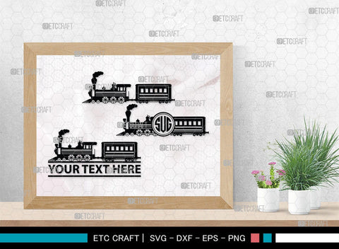 Vintage Train Monogram, Vintage Train Silhouette, Vintage Train SVG, Retro Train Svg, Rail Tracks Svg, Railway Track Svg, Locomotive Svg, SB00462 SVG ETC Craft 