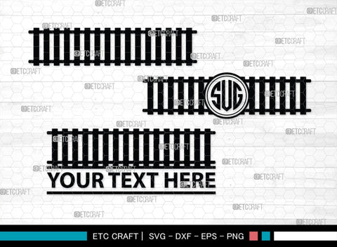 Vintage Train Monogram, Vintage Train Silhouette, Vintage Train SVG, Retro Train Svg, Rail Tracks Svg, Railway Track Svg, Locomotive Svg, SB00462 SVG ETC Craft 