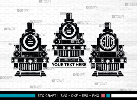 Vintage Train Monogram, Vintage Train Silhouette, Vintage Train SVG, Retro Train Svg, Rail Tracks Svg, Railway Track Svg, Locomotive Svg, SB00462 SVG ETC Craft 