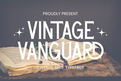 Vintage Vanguard Font Masyafi Studio 