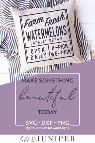 Vintage Watermelon Sign SVG | Farm Fresh Watermelons SVG SVG LilleJuniper 
