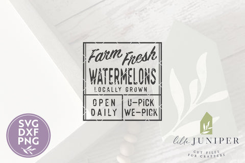 Vintage Watermelon Sign SVG | Farm Fresh Watermelons SVG SVG LilleJuniper 