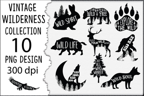 Vintage Wilderness Collection SVG Creativeart88 