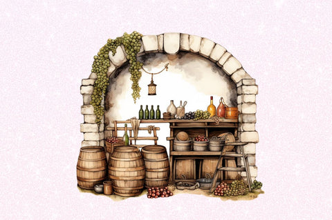 Vintage Wine Cellar Sublimation Sublimation Regulrcrative 