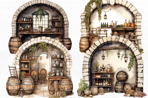 Vintage Wine Cellar Sublimation Sublimation Regulrcrative 