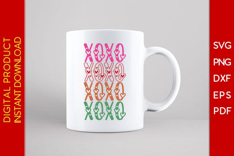 Vintage XOXO Sign Valentine's Day SVG PNG EPS Cut File SVG Creativedesigntee 