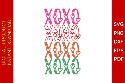 Vintage XOXO Sign Valentine's Day SVG PNG EPS Cut File SVG Creativedesigntee 