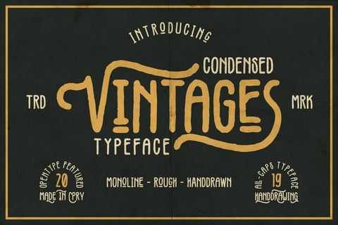 Vintages Font Garisman Studio 