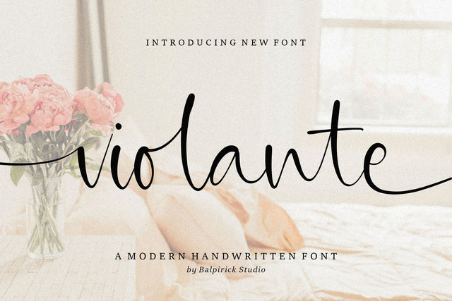 Violante Modern Handwritten Font Font Balpirick 