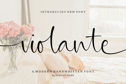 Violante Modern Handwritten Font Font Balpirick 