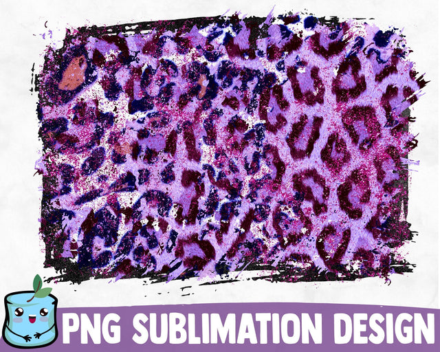 Violet Leopard Sublimation Background SVG MintyMarshmallows 